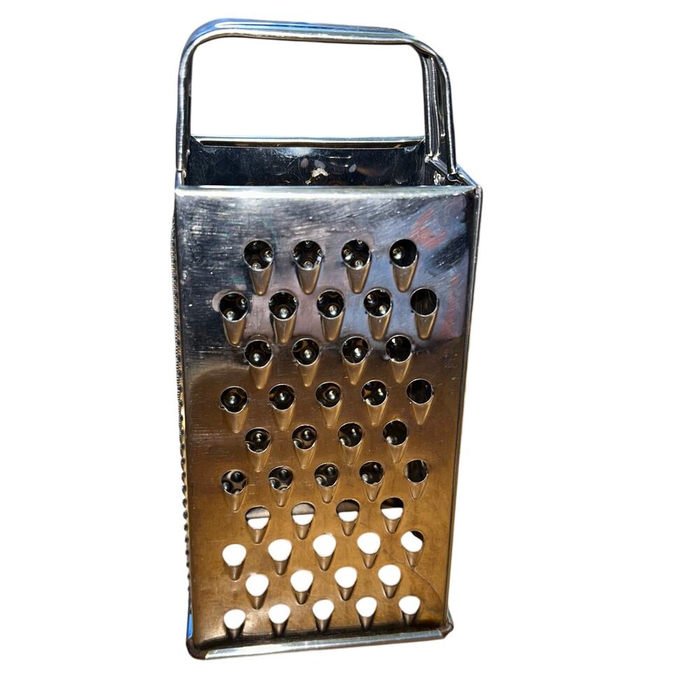 Vintage stainless steel box grater by Bromwell in Michigan City Indiana